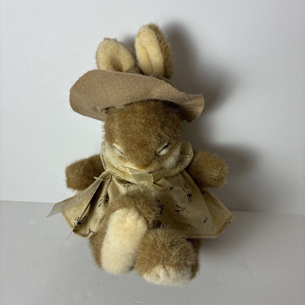 Vintage Gemini Sofftees Non Non Sleeping Rabbit Bunny Soft Plush Toy Mum 8”